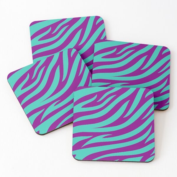 Item preview, Modern Graphic Zebra Print Pattern | Purple & Teal designed and sold by Frohyou.