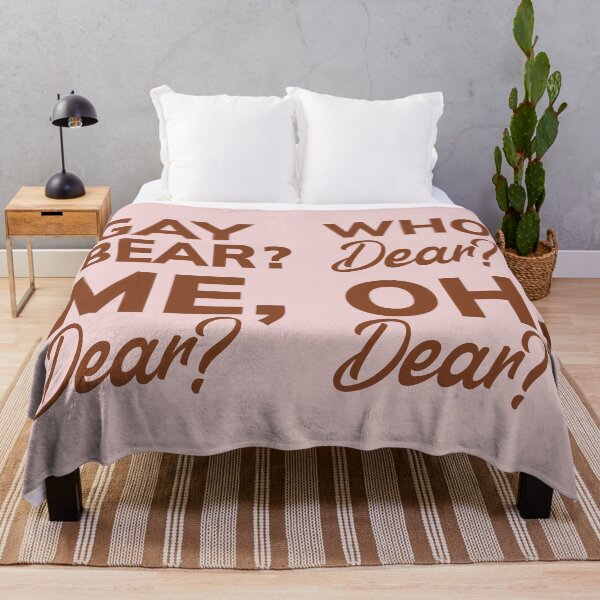 Item preview, "Gay Bear? Who Dear?" - Minimalist Brown Text designed and sold by gayishdesign.