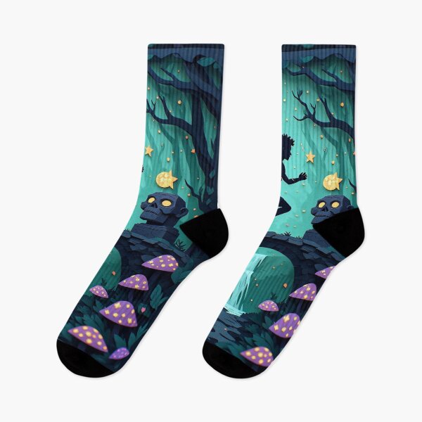 Item preview, A lone hiker crosses a bridge. designed and sold by Mianku | Für das Leben.