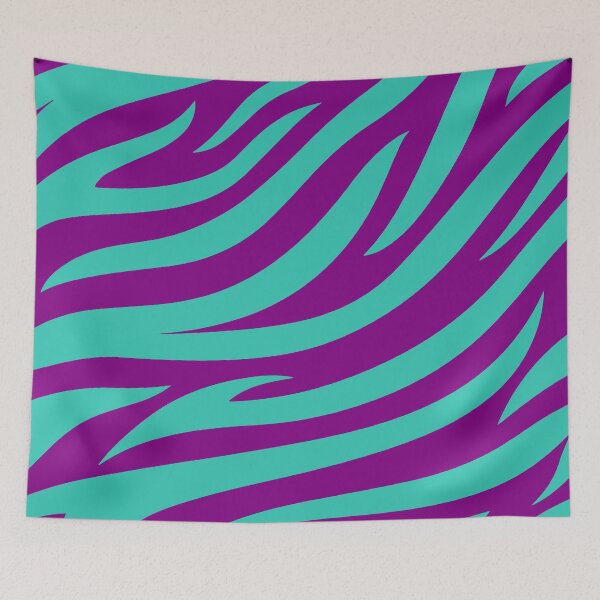 Item preview, Modern Graphic Zebra Print Pattern | Purple & Teal designed and sold by Frohyou.