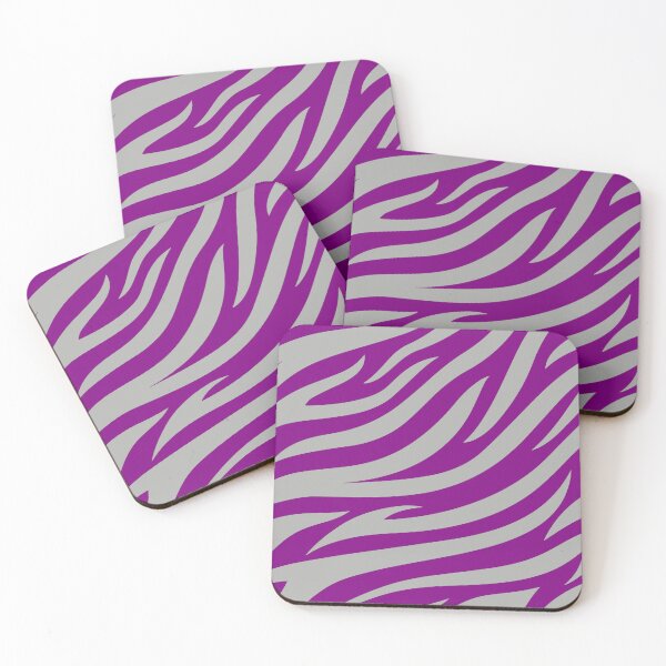 Item preview, Modern Graphic Zebra Print Pattern | Purple & Gray designed and sold by Frohyou.