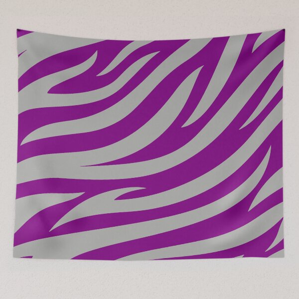 Item preview, Modern Graphic Zebra Print Pattern | Purple & Gray designed and sold by Frohyou.