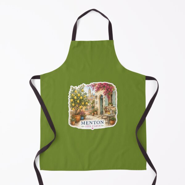 Item preview, Menton terrace with lemon tree and bougainvillea designed and sold by NoExcusesTraveller .