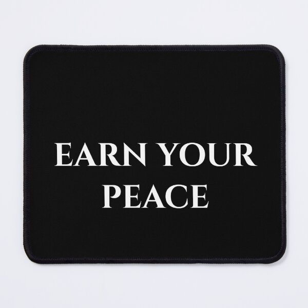 Item preview, Earn Your Peace | Minimalist Motivational Typography Quote designed and sold by MagicArtzz.