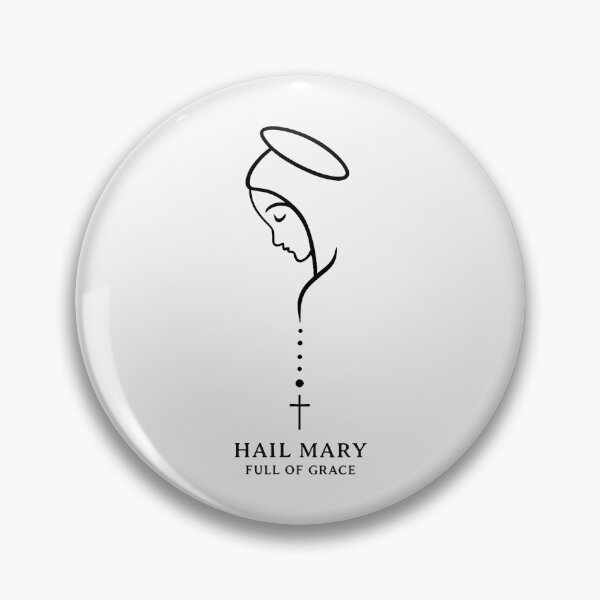 Item preview, Hail Mary Full Of Grace Catholic Blessed Mother Christian designed and sold by JamesCrArt.