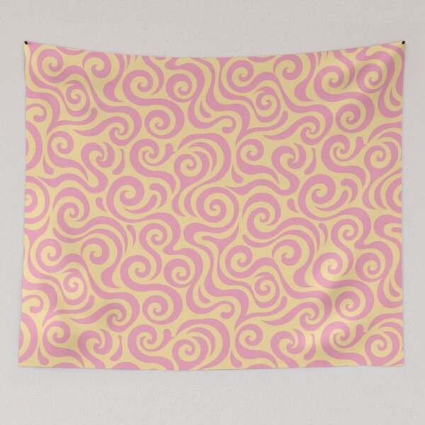 Item preview, Pink and yellow swirl pattern designed and sold by RishabhArts1.