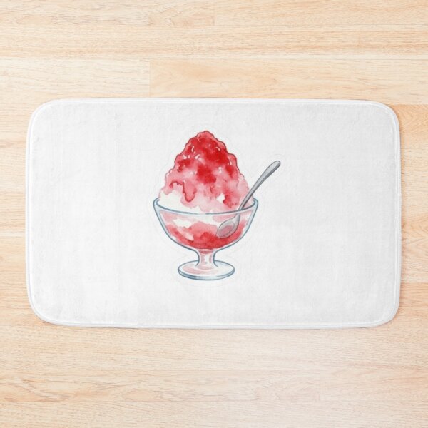 Item preview, Strawberry Kakigori Watercolor Sticker | Japanese Shaved Ice in Glass Dessert Cup designed and sold by asumintjapan1.
