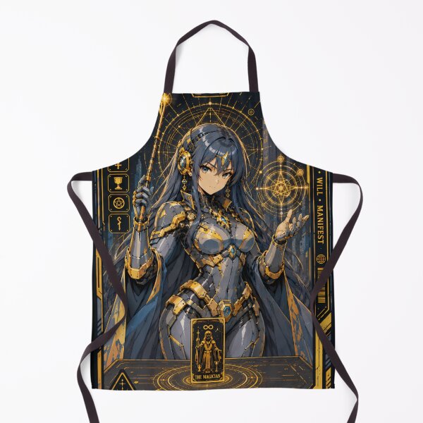 Item preview, The Magician Tarot Card – Cyberpunk Anime Mecha Girl designed and sold by Apocalyptic Art Studio.