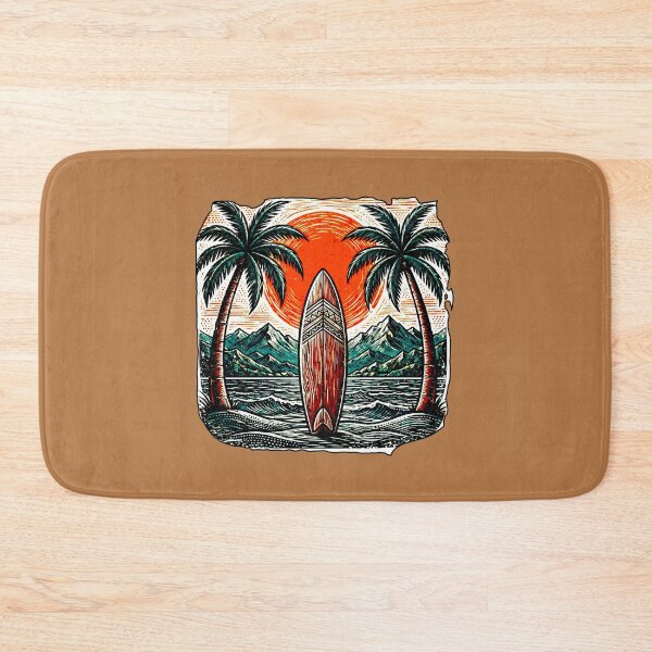 Item preview, Sunset Surfboard | Vintage Retro Beach Design designed and sold by AstronautMerch.