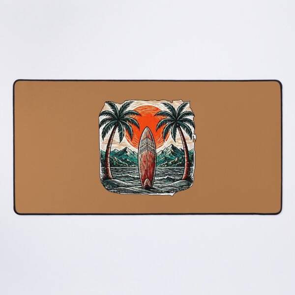 Item preview, Sunset Surfboard | Vintage Retro Beach Design designed and sold by AstronautMerch.