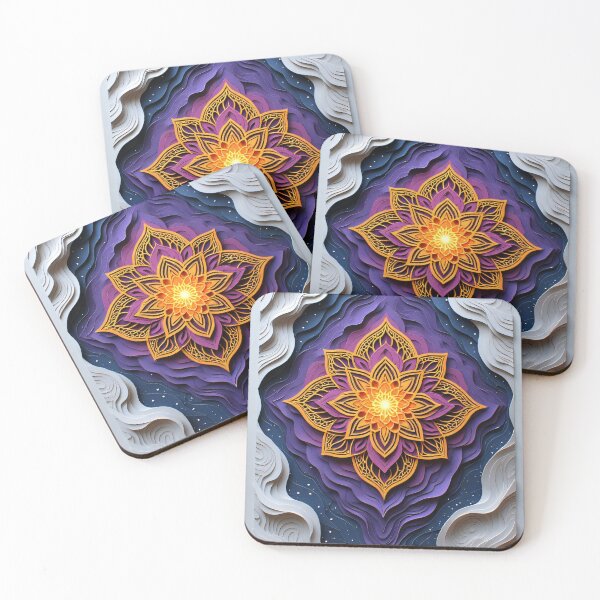 Item preview, Abstract mandala art with deep layers and colors designed and sold by Mianku | Für das Leben.