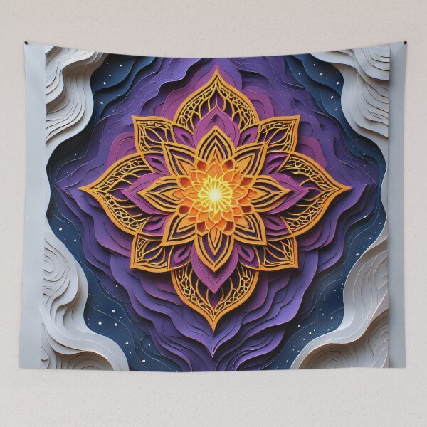 Item preview, Abstract mandala art with deep layers and colors designed and sold by Mianku | Für das Leben.
