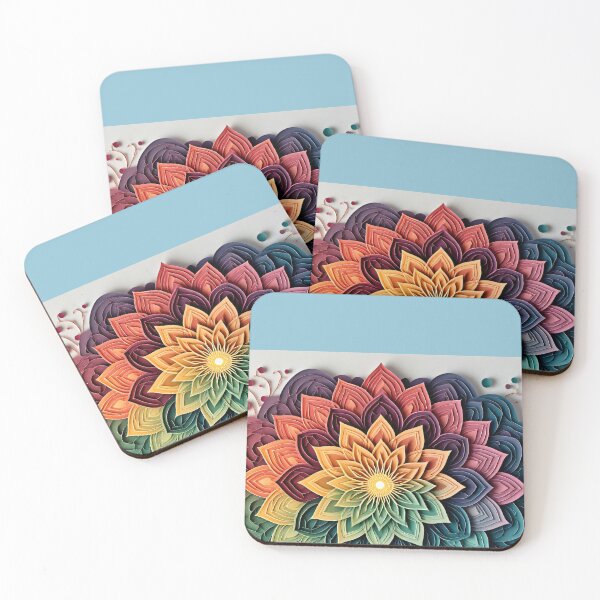 Item preview, A splendor of colors unfolds in symmetrical layered form designed and sold by Mianku | Für das Leben.