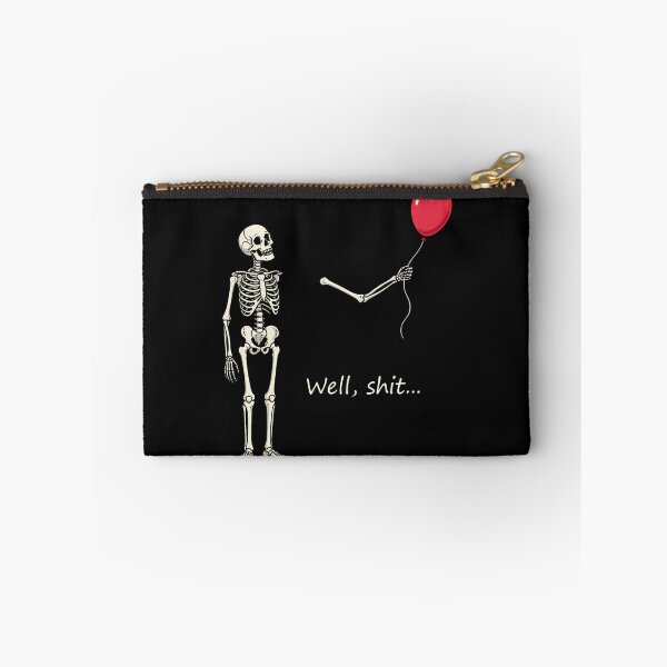 Item preview, Skeleton Lost Balloon Well Shit Funny Saying Quote designed and sold by JamesCrArt.