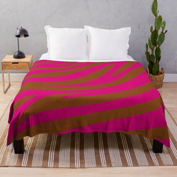 Item preview, Modern Graphic Zebra Print Pattern | Pink & Brown designed and sold by Frohyou.