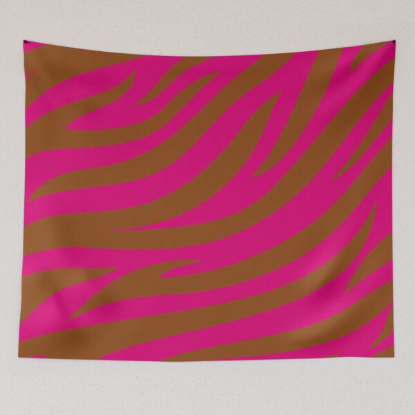 Item preview, Modern Graphic Zebra Print Pattern | Pink & Brown designed and sold by Frohyou.