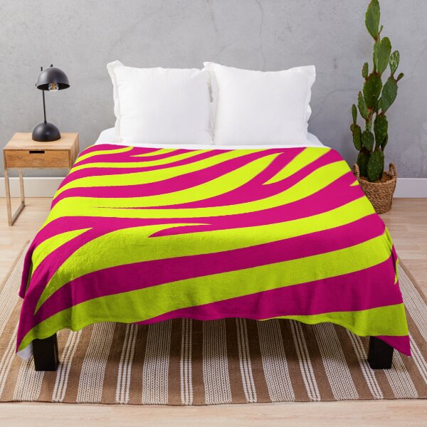 Item preview, Modern Graphic Zebra Print Pattern | Pink & Chartreuse designed and sold by Frohyou.