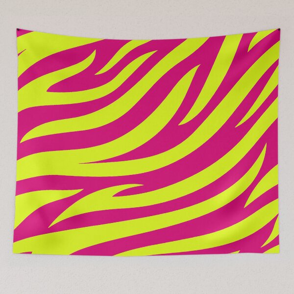 Item preview, Modern Graphic Zebra Print Pattern | Pink & Chartreuse designed and sold by Frohyou.