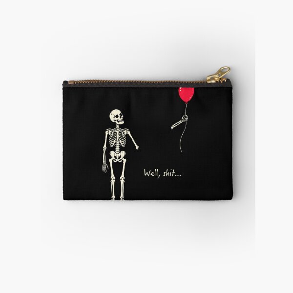 Item preview, Skeleton Lost Balloon Well Shit Funny Saying Quote designed and sold by JamesCrArt.