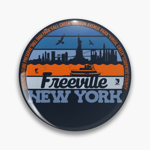 Item preview, Freeville New York Sunset Retro Vintage Local Pride Logo designed and sold by CRHPOD20.