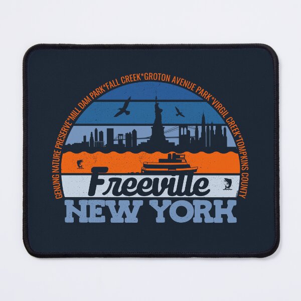 Item preview, Freeville New York Sunset Retro Vintage Local Pride Logo designed and sold by CRHPOD20.