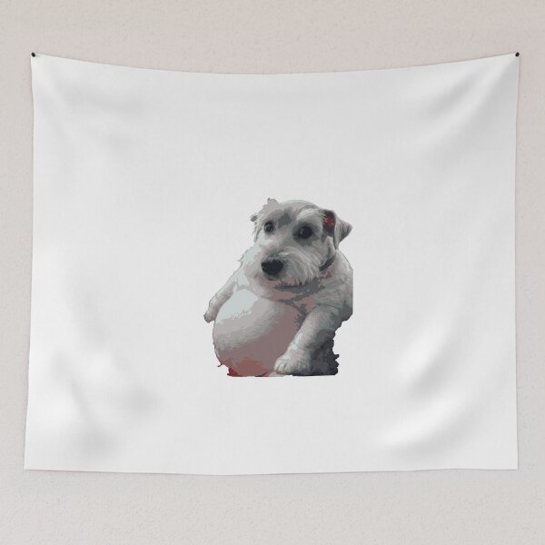 Item preview, Fat Dog Big Belly Funny Cute Animal Artwork designed and sold by GeekMix.