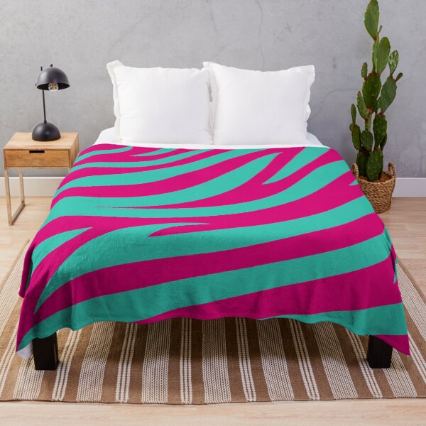 Item preview, Modern Graphic Zebra Print Pattern | Pink & Teal designed and sold by Frohyou.