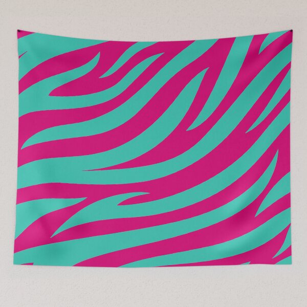 Item preview, Modern Graphic Zebra Print Pattern | Pink & Teal designed and sold by Frohyou.