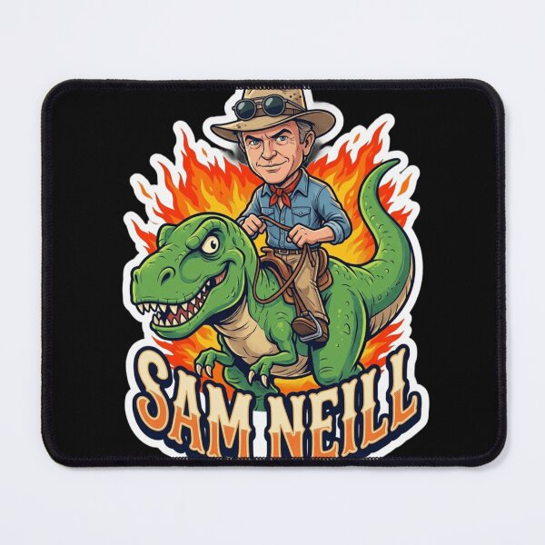 Item preview, Sam Neill Dinosaur Rider Vintage Retro Adventure Design designed and sold by Eddy048.