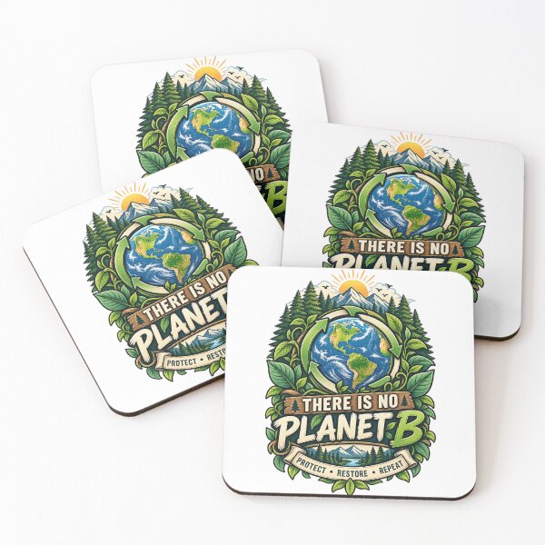 Item preview, There Is No Planet B | Eco Nature Conservation | Earth & Forest Vintage Badge | Environmental Awareness designed and sold by TheAllInStore.