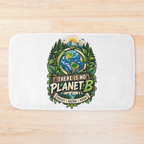 Item preview, There Is No Planet B | Eco Nature Conservation | Earth & Forest Vintage Badge | Environmental Awareness designed and sold by TheAllInStore.