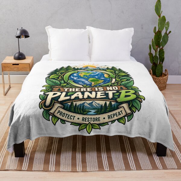 Item preview, There Is No Planet B | Eco Nature Conservation | Earth & Forest Vintage Badge | Environmental Awareness designed and sold by TheAllInStore.