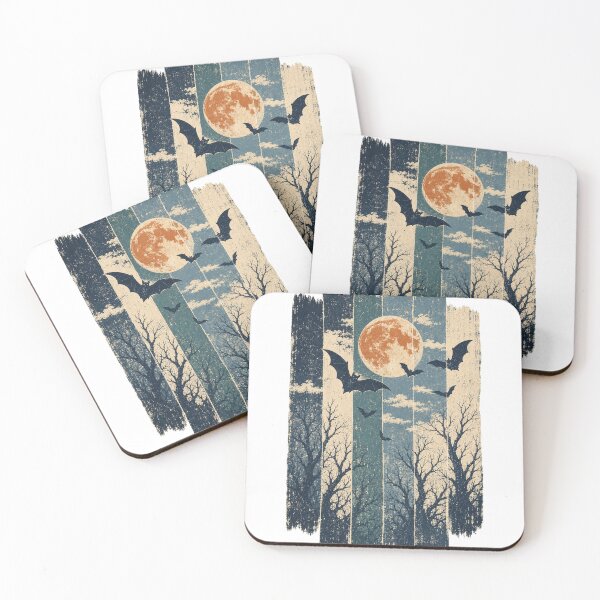 Item preview, Bats above the Bare Winter Trees Witchcore Art designed and sold by VisualArtsOasis.