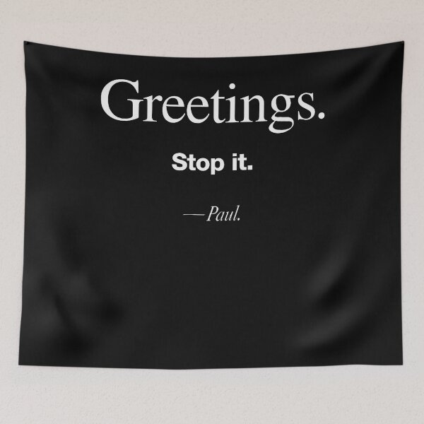 Item preview, Greeting Stop It Paul Funny Christian Bible Faith Humor designed and sold by JamesCrArt.