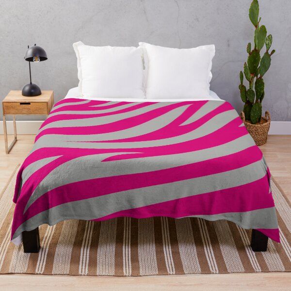 Item preview, Modern Graphic Zebra Print Pattern | Pink & Gray designed and sold by Frohyou.