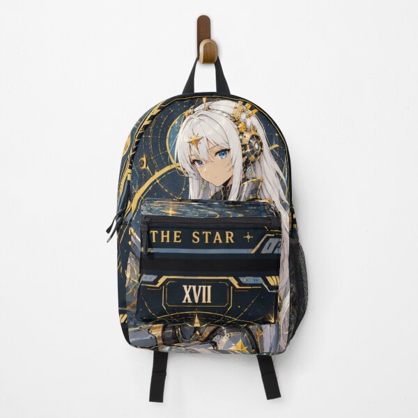Item preview, The Star Tarot Card – Cyberpunk Anime Mecha Girl designed and sold by Apocalyptic Art Studio.