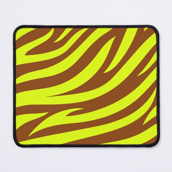 Item preview, Modern Graphic Zebra Print Pattern | Brown & Chartreuse designed and sold by Frohyou.