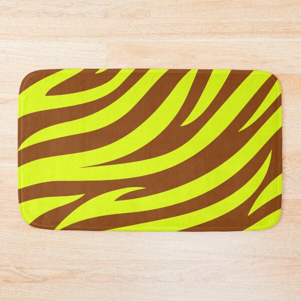 Item preview, Modern Graphic Zebra Print Pattern | Brown & Chartreuse designed and sold by Frohyou.