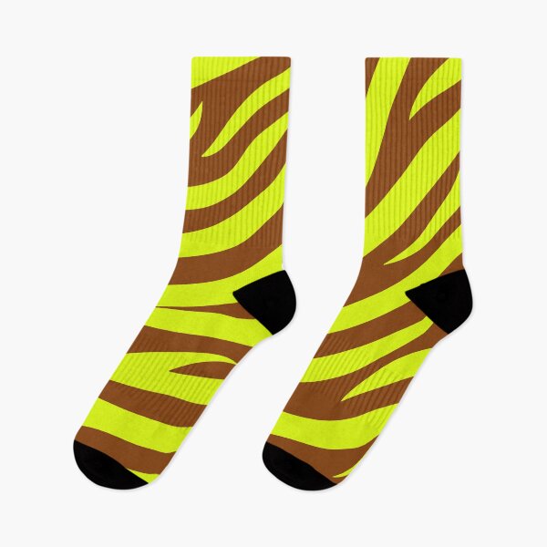 Item preview, Modern Graphic Zebra Print Pattern | Brown & Chartreuse designed and sold by Frohyou.