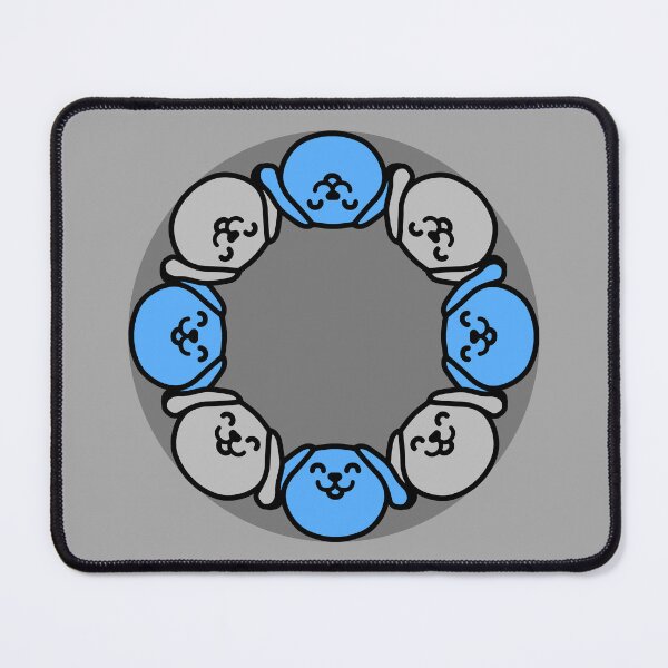 Item preview, Cute Blue Dog in Circle designed and sold by Imjustclicking.