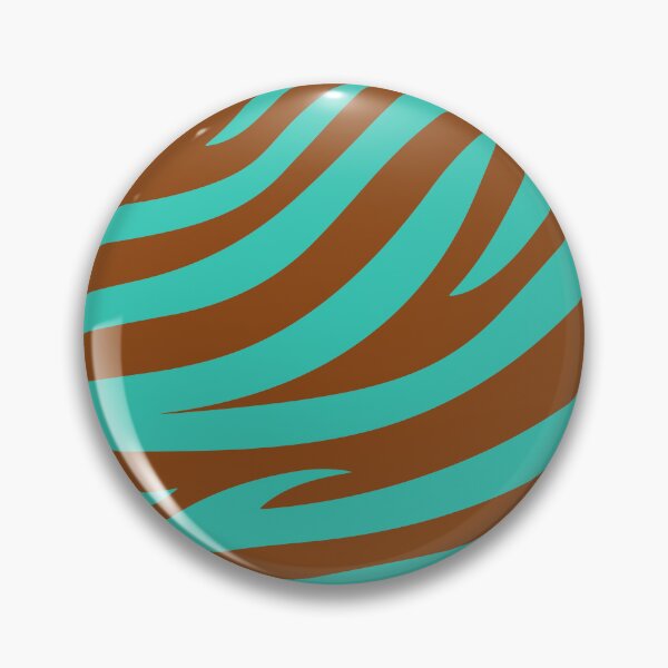 Item preview, Modern Graphic Zebra Print Pattern | Brown & Teal designed and sold by Frohyou.