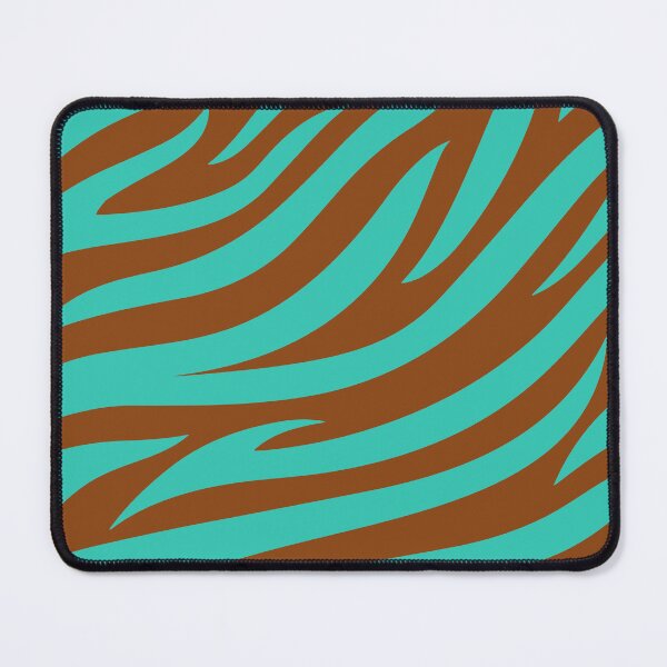 Item preview, Modern Graphic Zebra Print Pattern | Brown & Teal designed and sold by Frohyou.