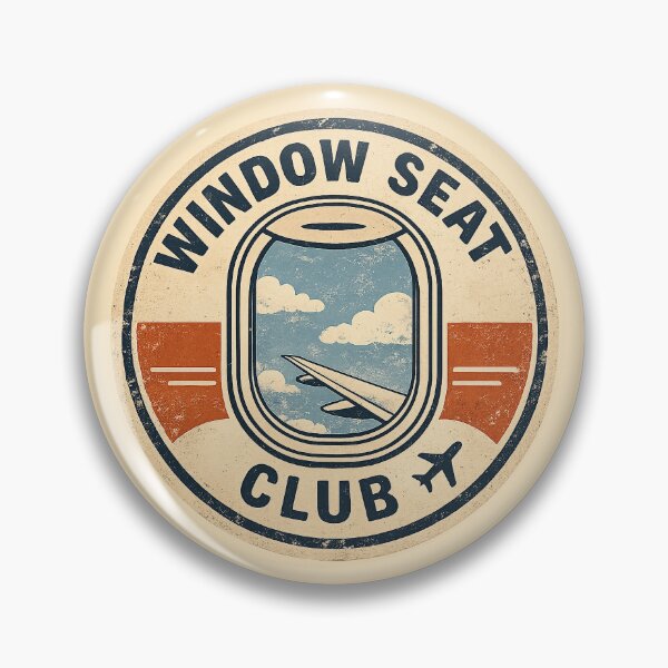 Item preview, Window Seat Club Funny Travel Aviation Official Logo #5 designed and sold by SalahBlt.