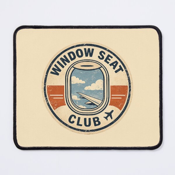 Item preview, Window Seat Club Funny Travel Aviation Official Logo #5 designed and sold by SalahBlt.
