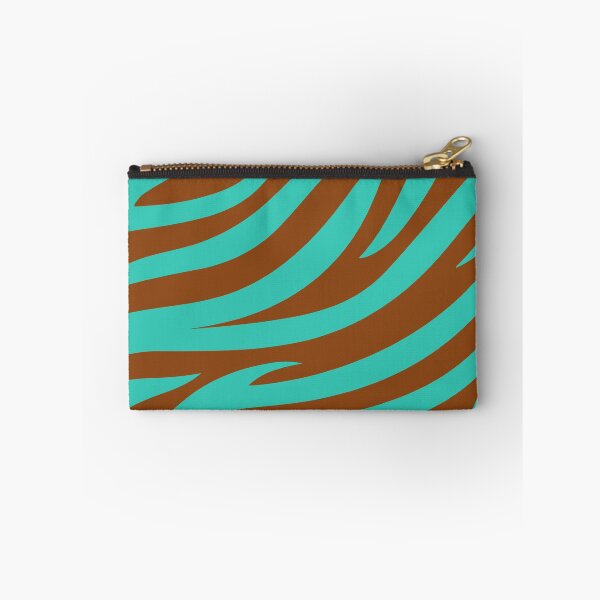 Item preview, Modern Graphic Zebra Print Pattern | Brown & Teal designed and sold by Frohyou.