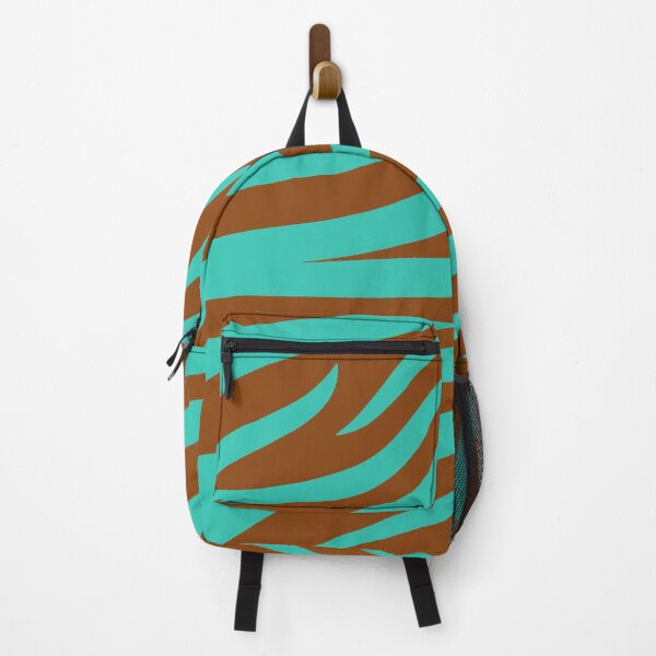 Item preview, Modern Graphic Zebra Print Pattern | Brown & Teal designed and sold by Frohyou.