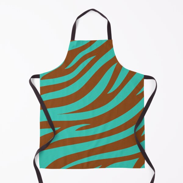 Item preview, Modern Graphic Zebra Print Pattern | Brown & Teal designed and sold by Frohyou.