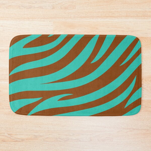 Item preview, Modern Graphic Zebra Print Pattern | Brown & Teal designed and sold by Frohyou.