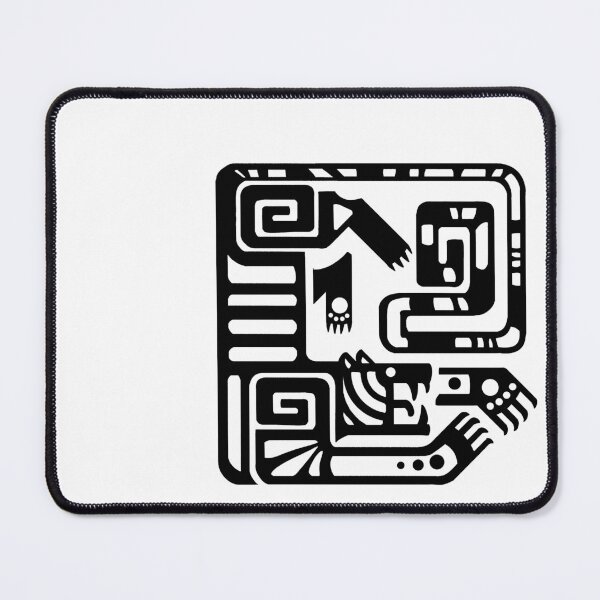 Item preview, Square Tiger Glyph (Black Variant) designed and sold by PaleoPanthera.