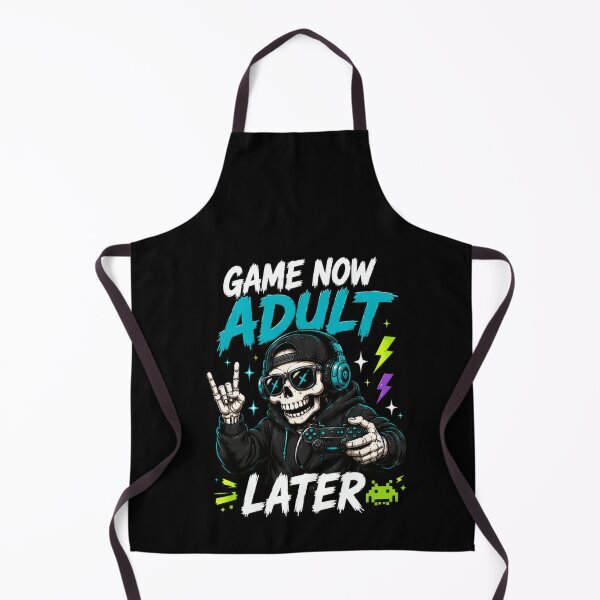 Item preview, Game Now Adult Later Skeleton Gamer Controller designed and sold by markymaarty.